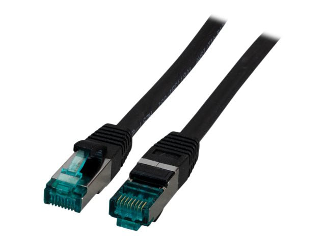 EFB RJ45 Patchkabel S/FTP Cat6A LSZH Schwarz 50m Verpackung