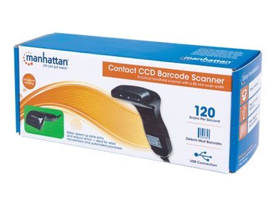 MANHATTAN Contact CCD Barcode Scanner Handgerät in Anwendung