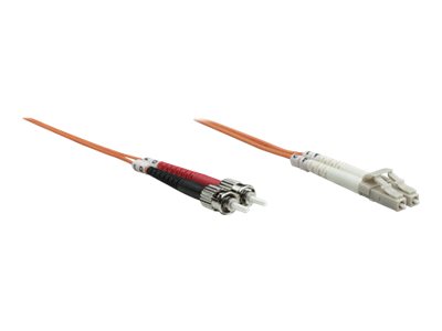 INTELLINET LWL Kabel LC/ST OM1 1m orange Duplex Multimode Detailansicht