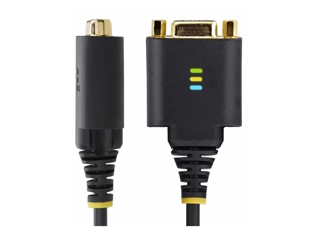 STARTECH.COM 30cm USB Null Modem Kabel USB Seriell Adapter COM Retention