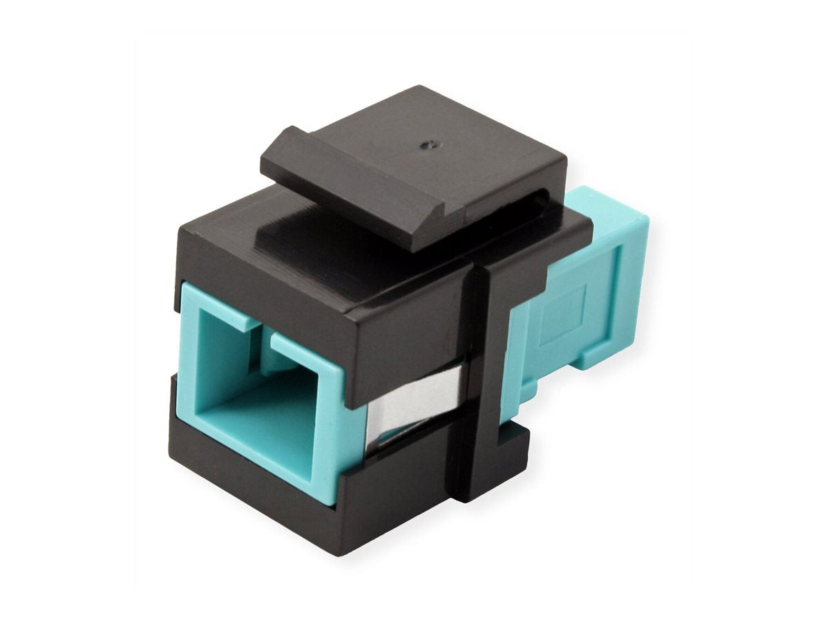 ROLINE Keystone LWL-Adapter SC/SC Simplex Multimode OM3 Vorderansicht