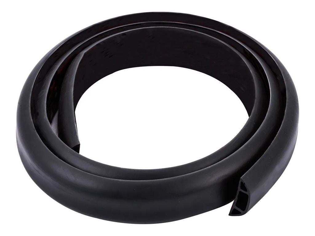 ROLINE Kabelkanal TPE Flex 60mm schwarz 1,8m - Vorderansicht
