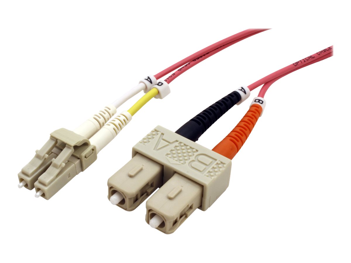 ROLINE LWL-Kabel 50/125um OM4 LC/SC violett 2m Verpackung