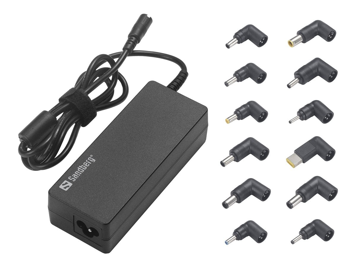 SANDBERG Laptop AC Adapter 90W EU+UK - Vorderansicht
