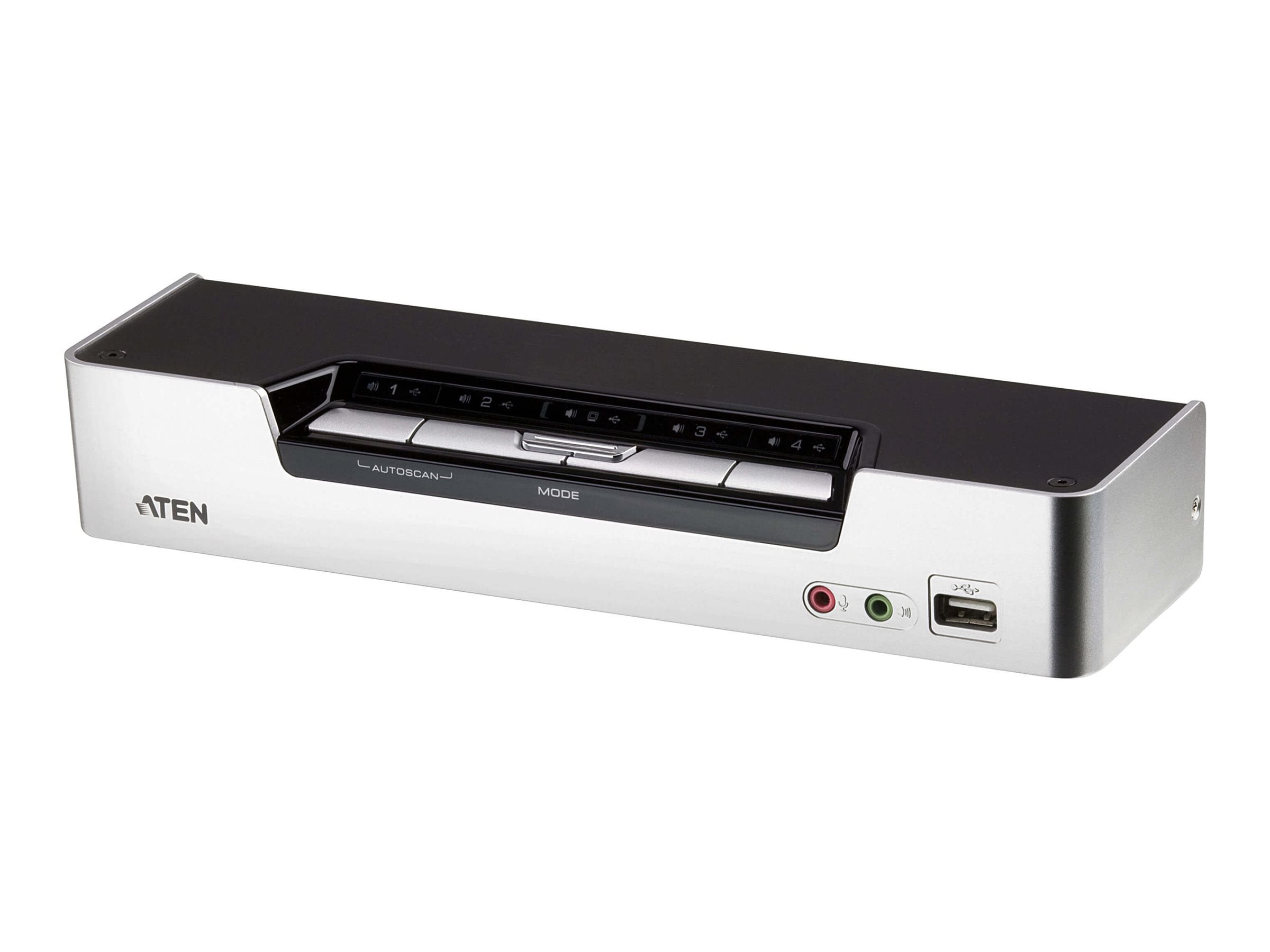 ATEN CS1794 KVM Switch HDMI USB Audio USB-Hub 4 Ports Detailansicht