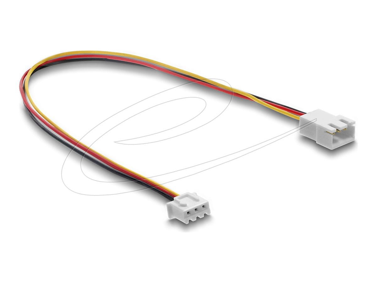 DELOCK Lufter Verlängerungskabel JST Stecker zu Buchse 3 Pin Vorderansicht