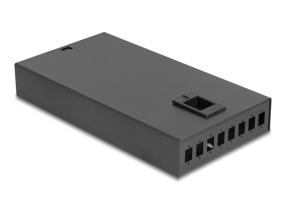 DELOCK LWL Desktop Terminal Box 8 Port Vorderansicht