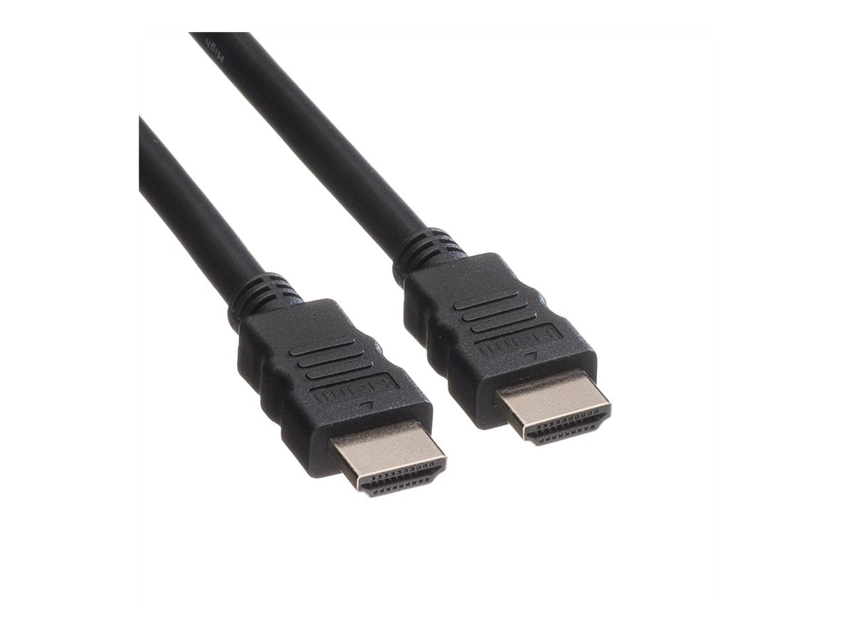 ROLINE GREEN Monitorkabel HDMI High Speed ST-ST schwarz 1m - Vorderansicht