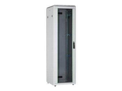DIGITUS Netzwerkschrank 48,3cm 19Zoll 26HE grau - Vorderansicht