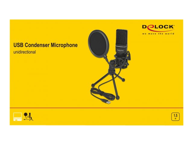 DELOCK USB Kondensator Mikrofon Set - Verpackung