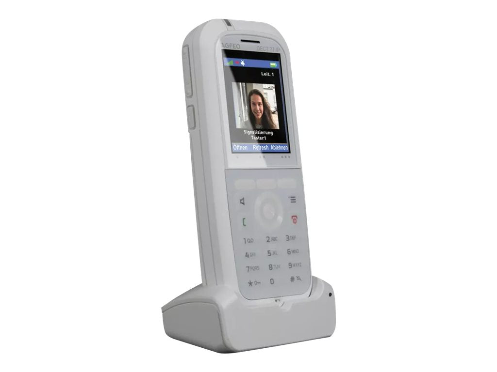 AGFEO DECT 77 IP schnurloses Erweiterungshandgerät Vorderansicht