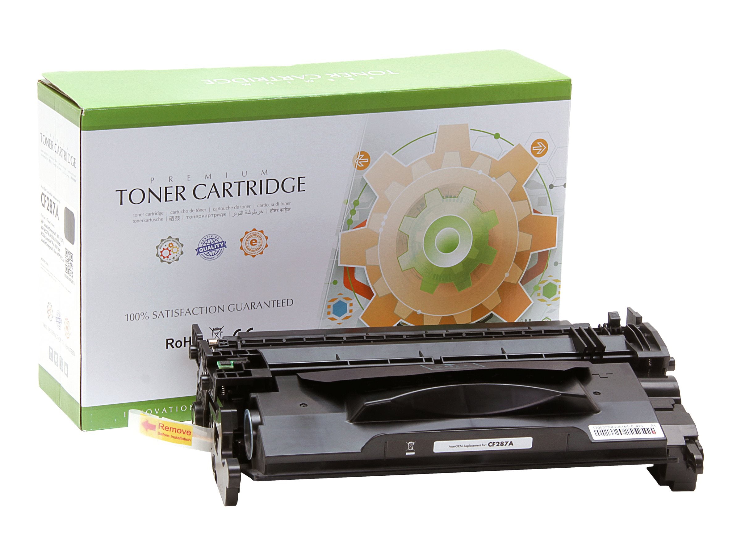 STATIC Tonerpatrone HP CF287A schwarz - Vorderansicht