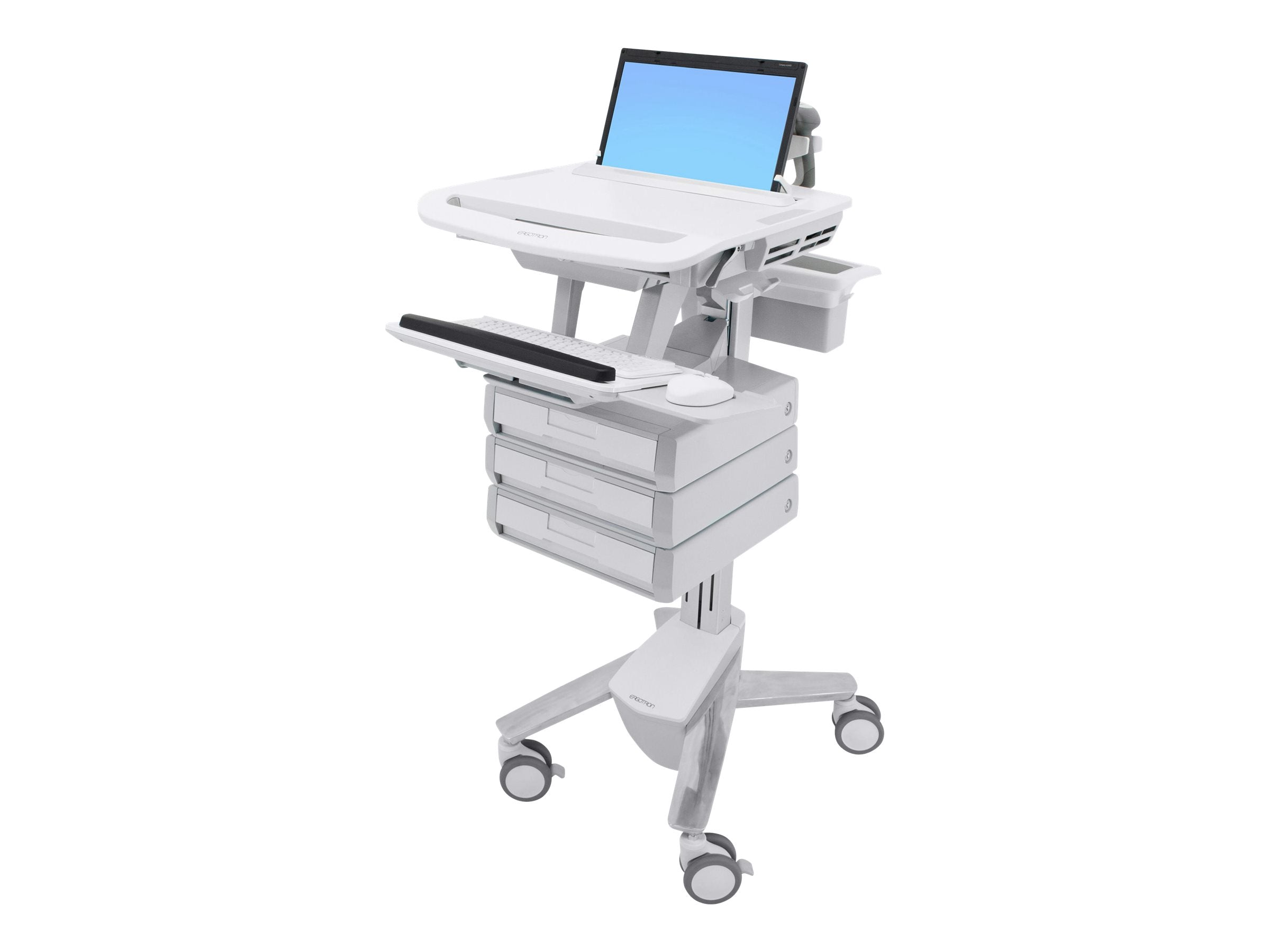 Seitenansicht des ERGOTRON StyleView Laptop-Wagen 3 Schubladen 1x3