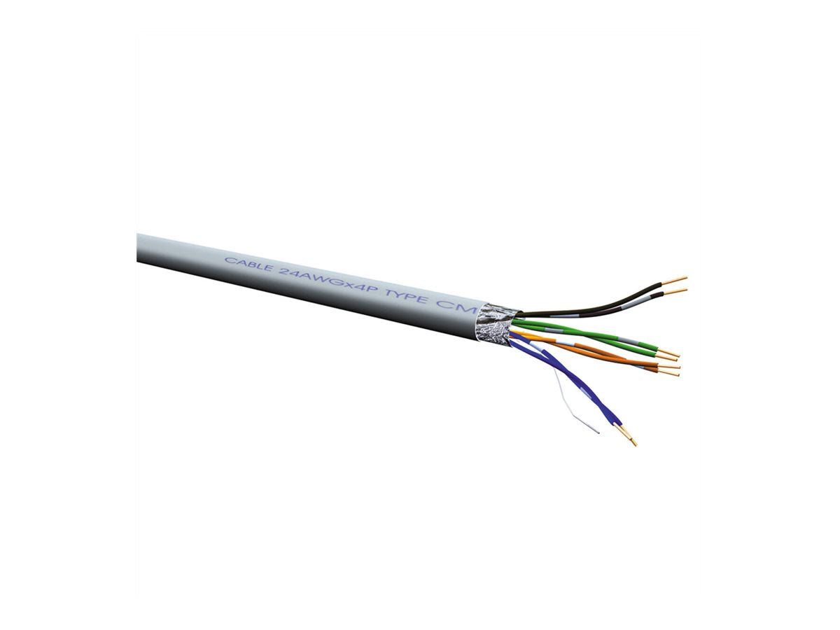 VALUE FTP Kabel Kat.5e Class D Massivdraht Eca grau 300m - Vorderansicht