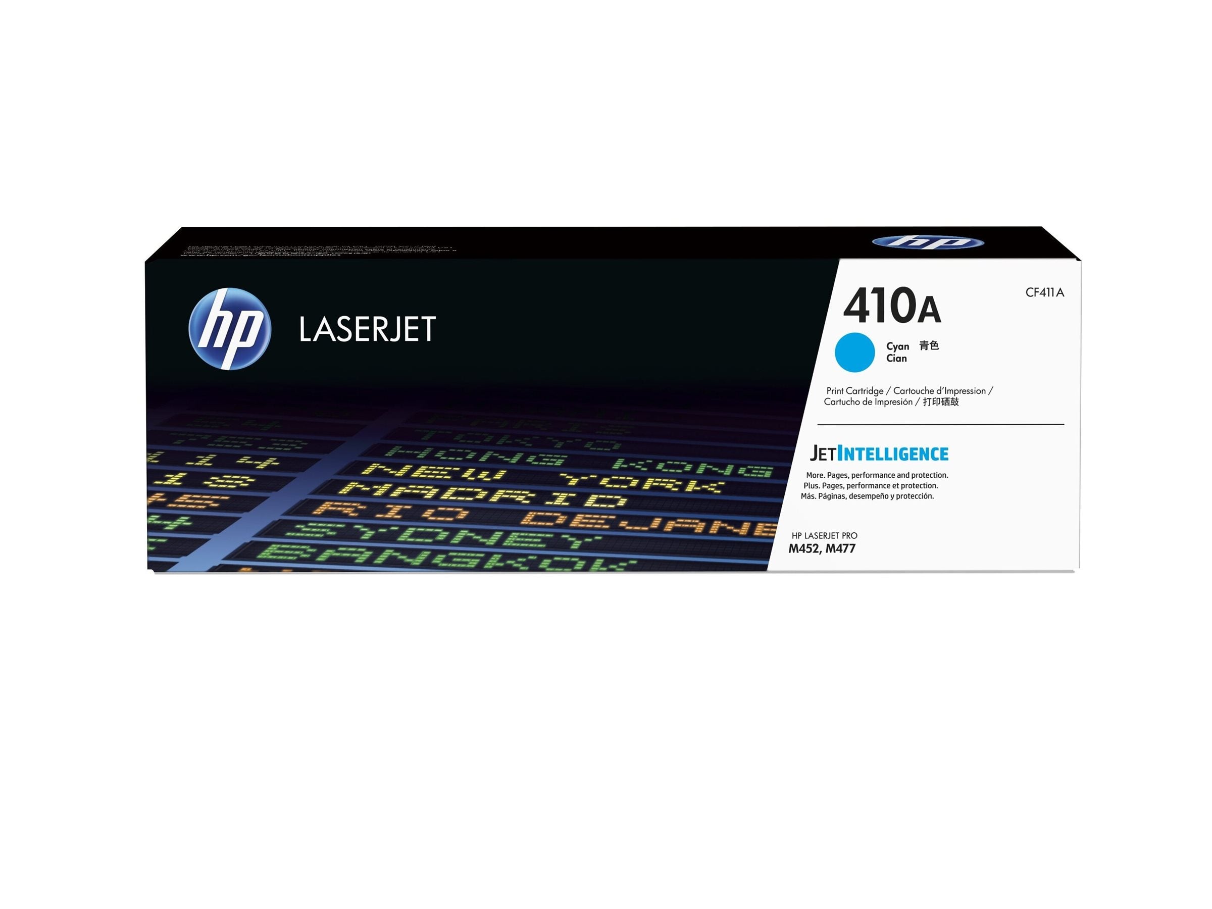 HP 410A Tonerpatrone CF411A cyan Verpackung
