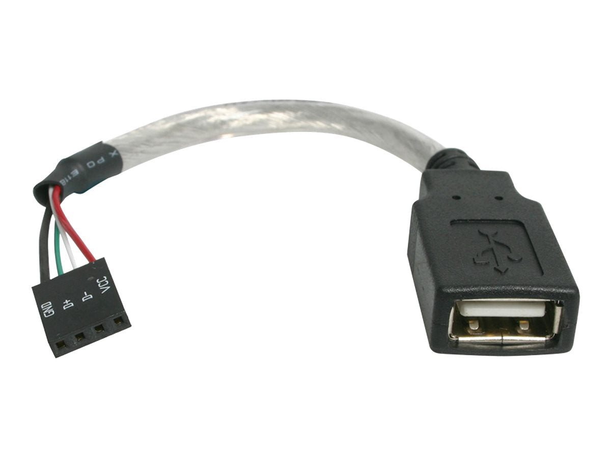 STARTECH.COM 6in USB 2.0 Kabel - USB A Female to USB Motherboard 4 Pin Header F/F - Vorderansicht