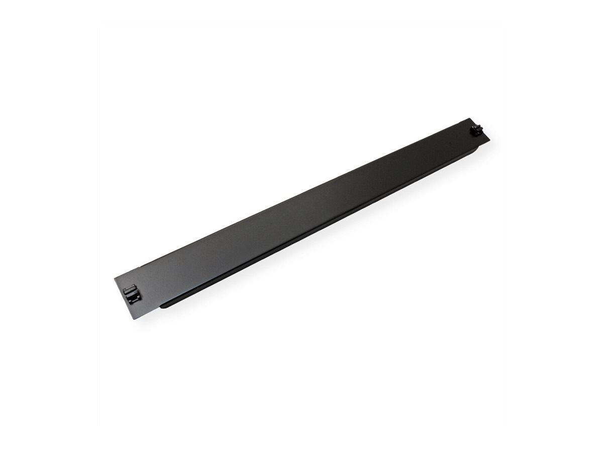 VALUE 19-Blindplatte Snap-in 1 HE RAL 9005 Tiefschwarz - Montageansicht