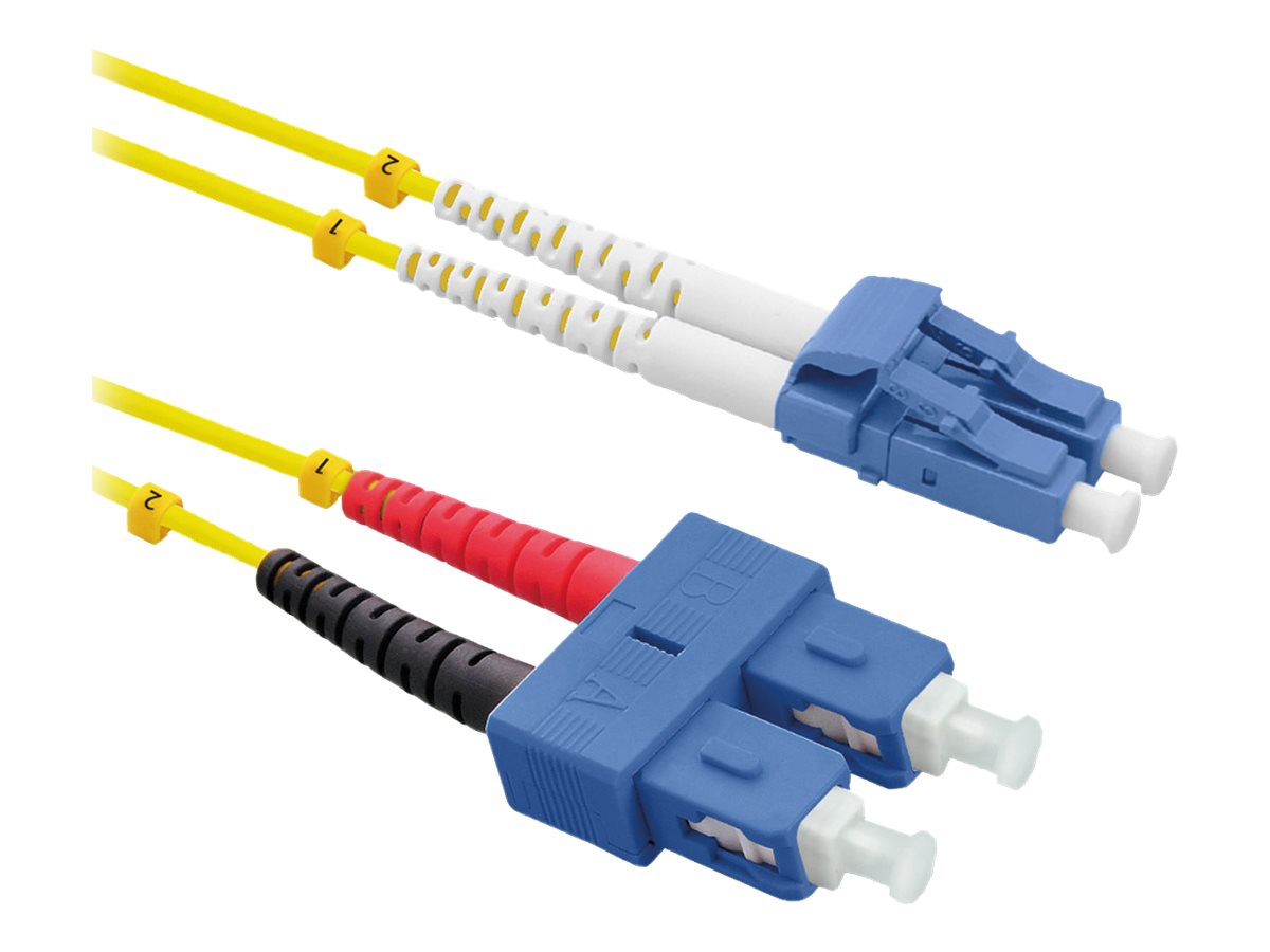 ROLINE LWL-Kabel Duplex Single Mode 9/125um OS2 LC/SC gelb 5m - Verpackung
