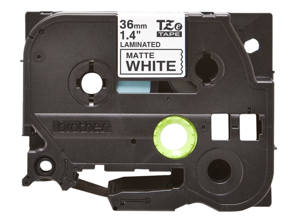 BROTHER TZe-M261 tape schwarz auf weiß in Anwendung