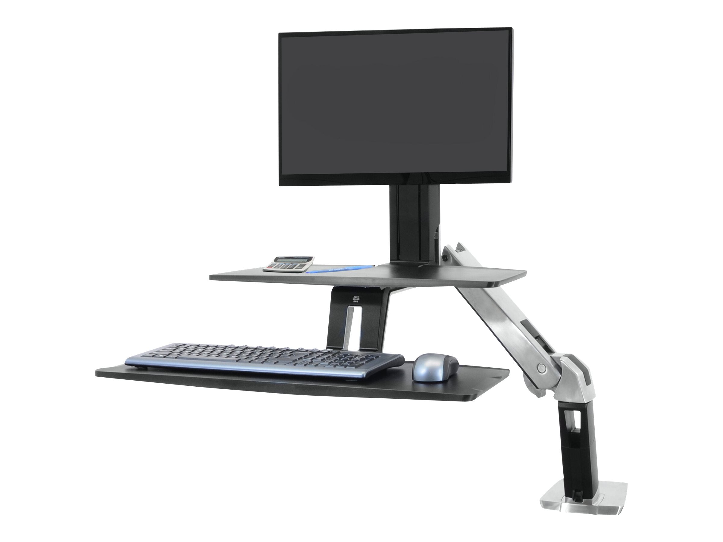 ERGOTRON WorkFit-A Stehender Tischwandler Seitenansicht