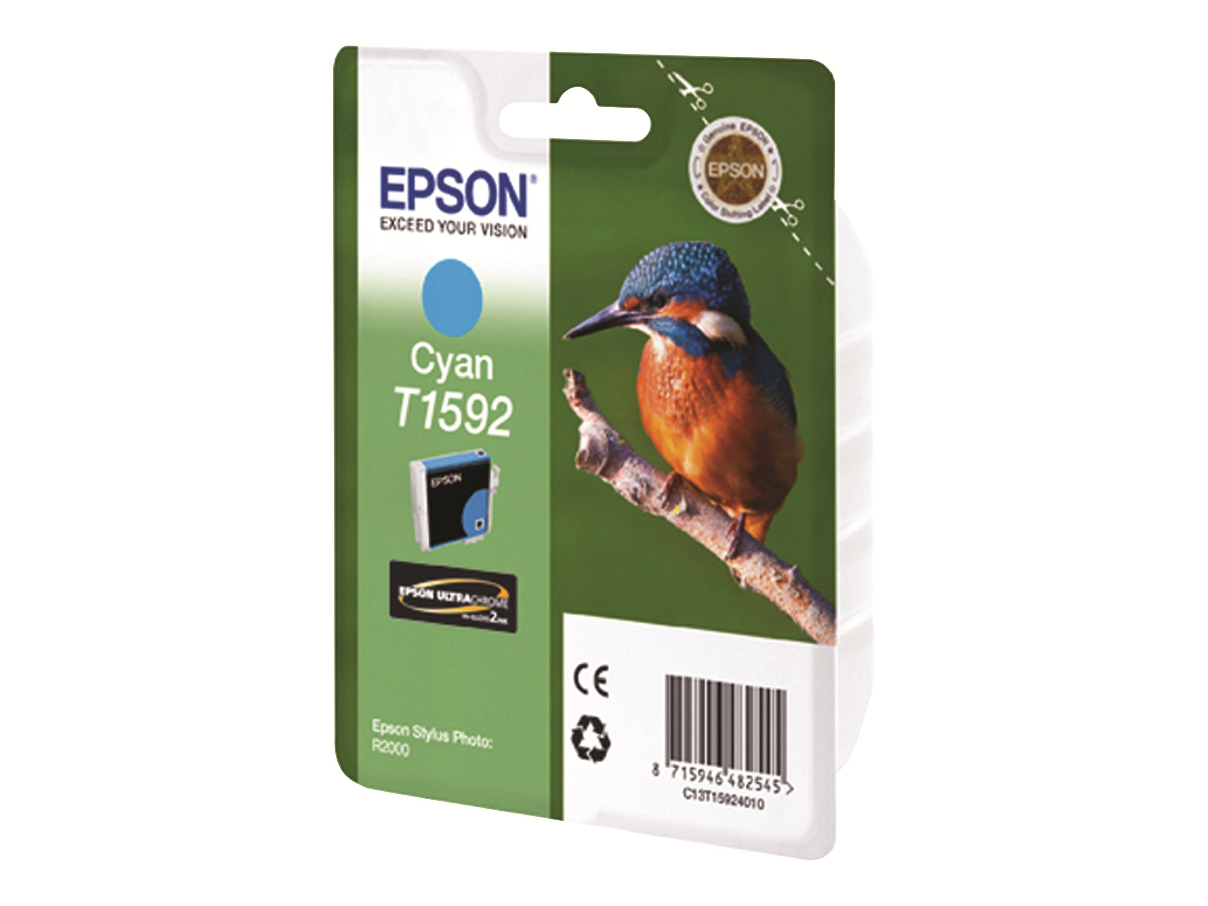 EPSON T1592 Tinte cyan Vorderansicht