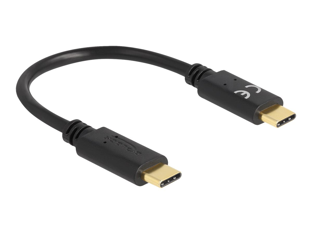 DELOCK USB Type-C Ladekabel 15cm PD 5 A mit E-Marker - Vorderansicht
