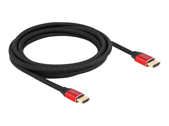 DELOCK Ultra High Speed HDMI Kabel 48 Gbps 8K 60Hz rot 3m zertifiziert