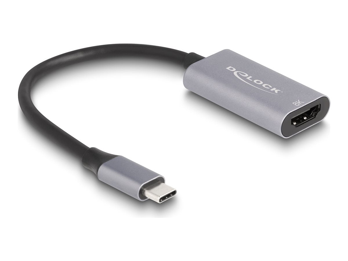 DELOCK USB Type-C Adapter zu HDMI DP Alt Mode 8K - Vorderansicht