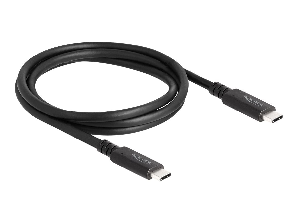 DELOCK USB4 40 Gbps Kabel koaxial 1,2m Vorderansicht