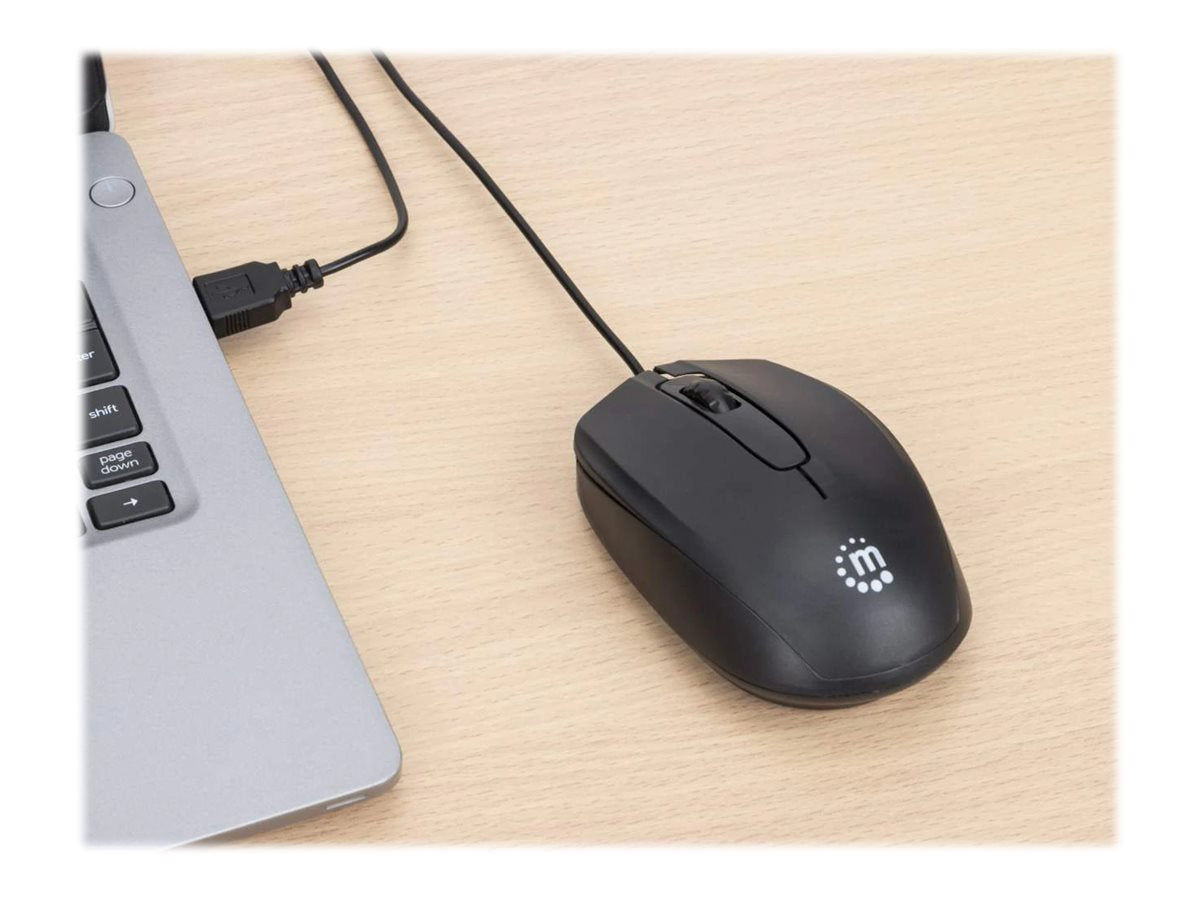 Vorderansicht der MANHATTAN Comfort II Optische USB-Maus