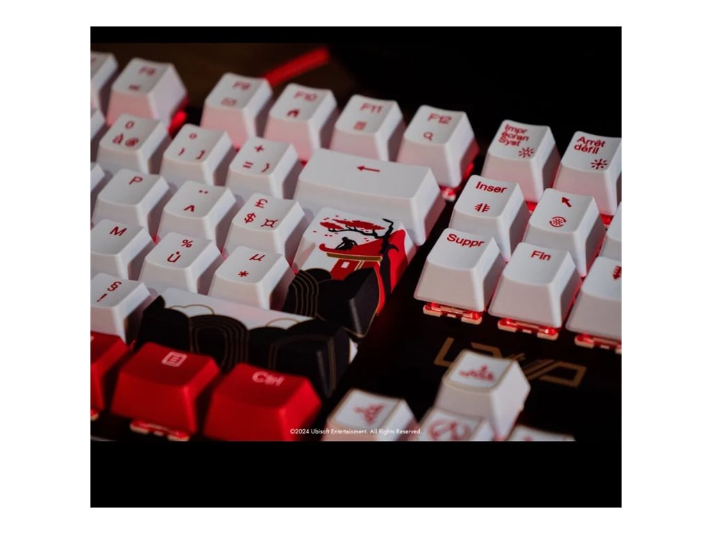 LEXIP X UBISOFT Assassins Creed Shadows DISCIPLE Box PC Game Keyboard Detailansicht