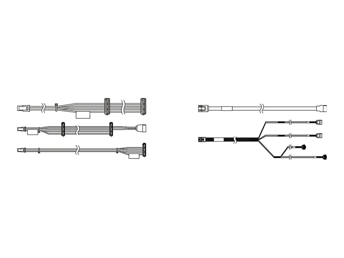 LENOVO ThinkSystem ST50 V3/ST45 V3 Internal Drive Cable Kit - Vorderansicht