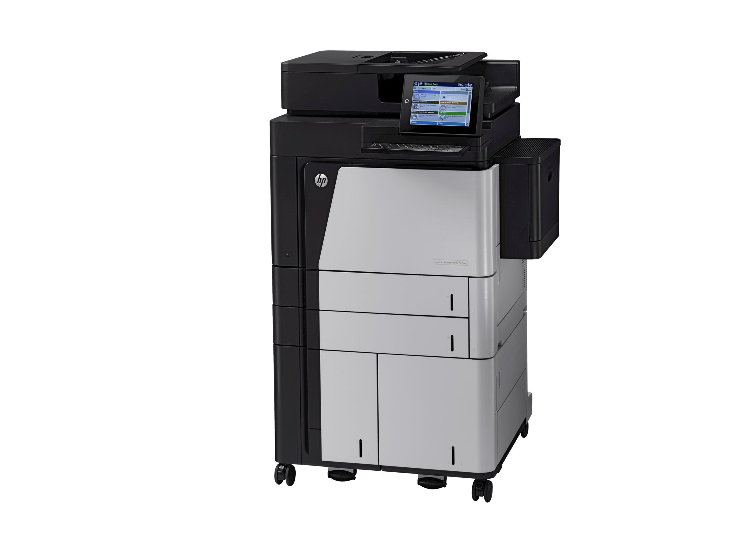 HP LaserJet Enterprise Flow M830z MFP Mono Laser A3 - Detailansicht des Touchscreens