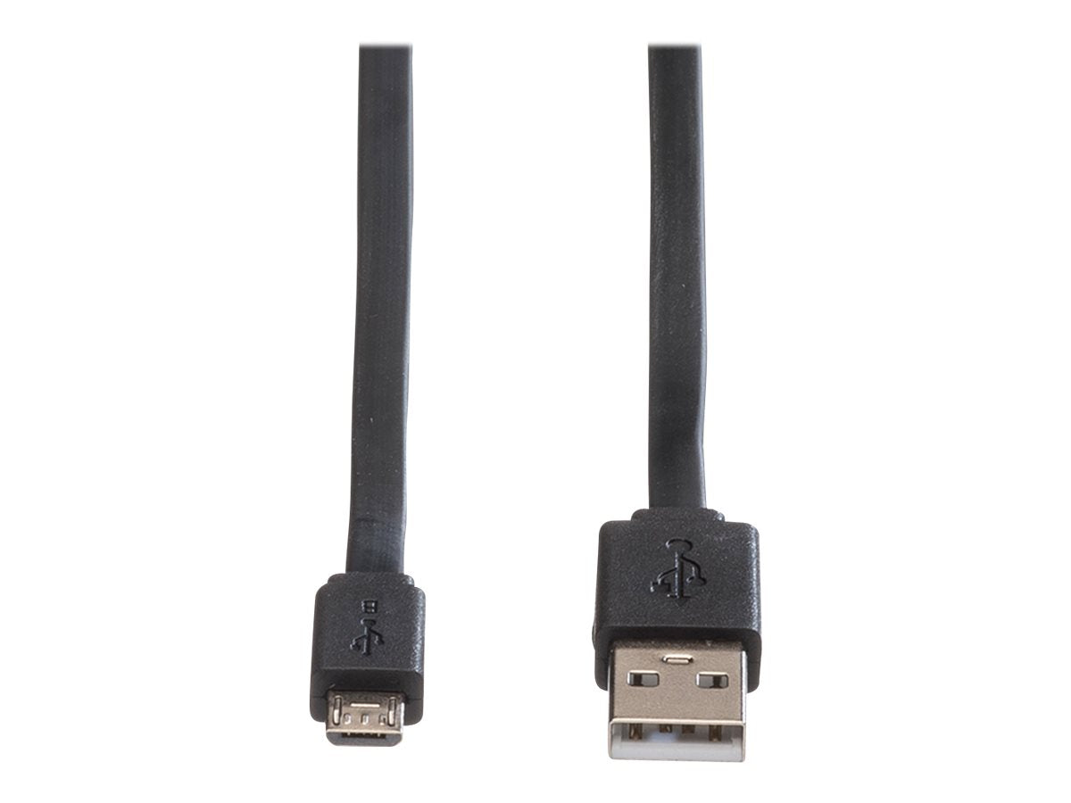 ROLINE USB 2.0 Kabel USB A ST - Micro USB B ST schwarz 1m Verpackung