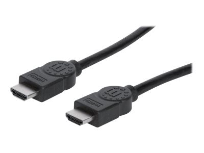 MANHATTAN High Speed HDMI-Kabel ARC 3D 4K30Hz HDMI-Stecker auf HDMI-Stecker geschirmt schwarz 3m