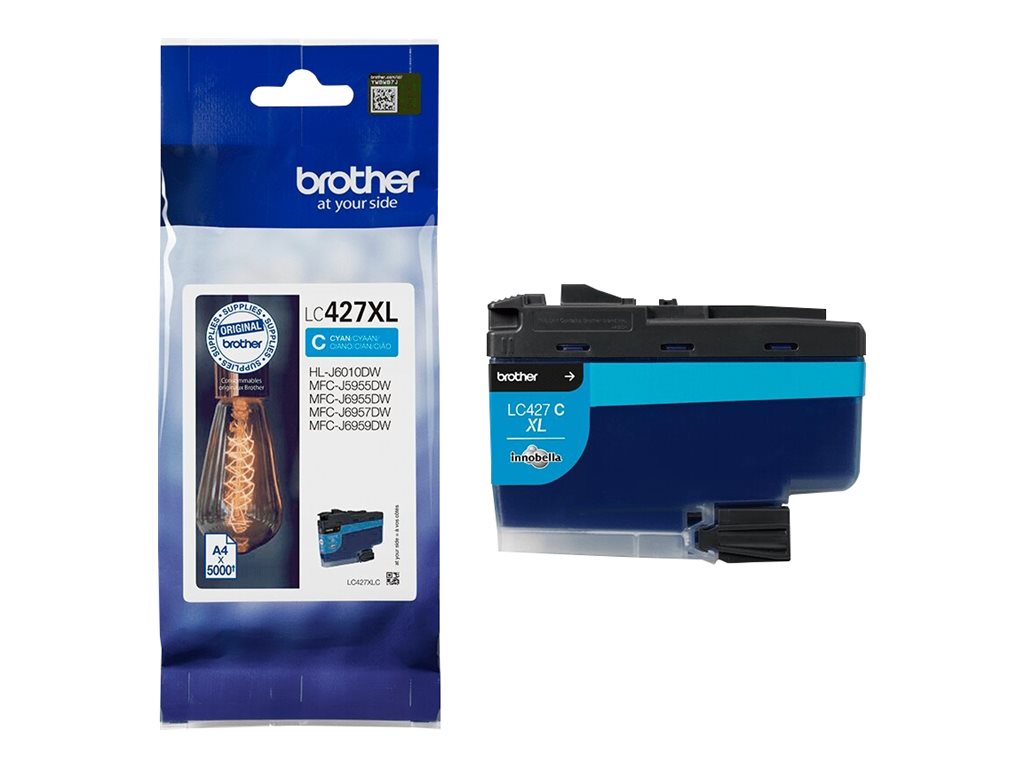 BROTHER LC-427XLC Cyan Tintenpatrone Verpackung