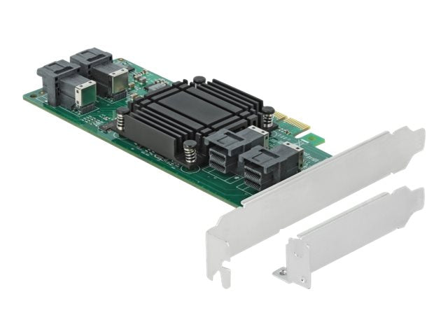 DELOCK PCI Express x8 Karte zu 4 x intern SFF-8643 NVMe - Vorderansicht