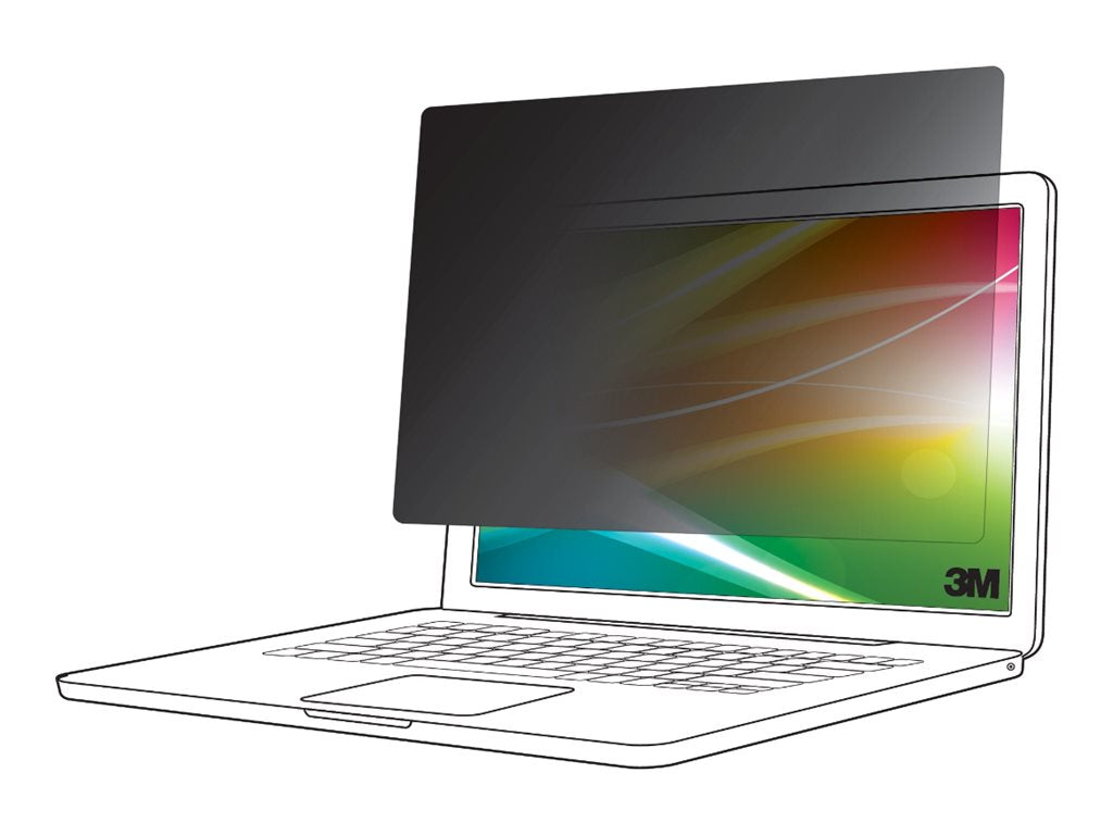 3M Bright Screen Blickschutzfilter Anwendung auf Laptop