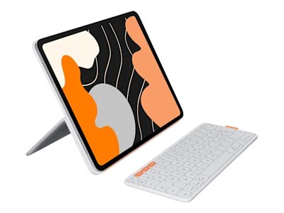 LOGITECH FLIP Folio Pale Grey - Vorderansicht