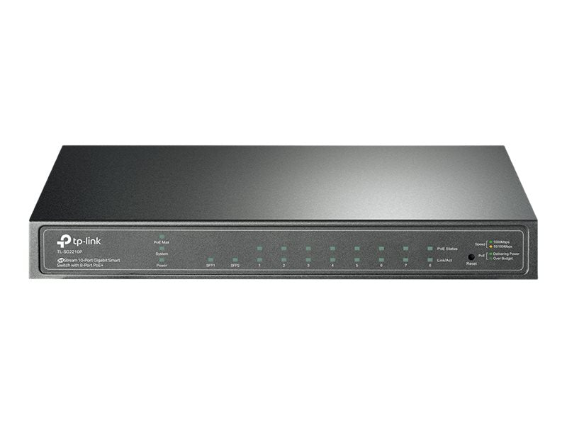TP-LINK SG2210P Omada 10-Port Gigabit Smart PoE+ Switch Vorderansicht