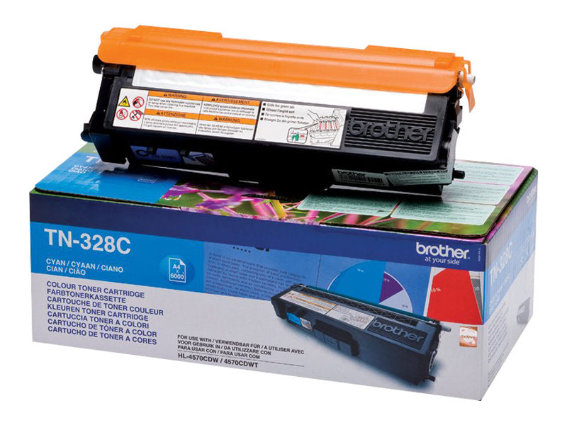 BROTHER TN-328 Toner cyan Verpackung