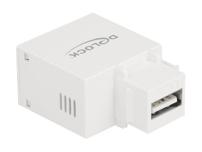 DELOCK Keystone Modul mit USB Typ-A Ladebuchse 2,1 A - Seitenansicht