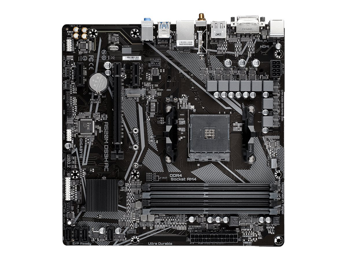 GIGABYTE A520M DS3H AC Motherboard Vorderansicht