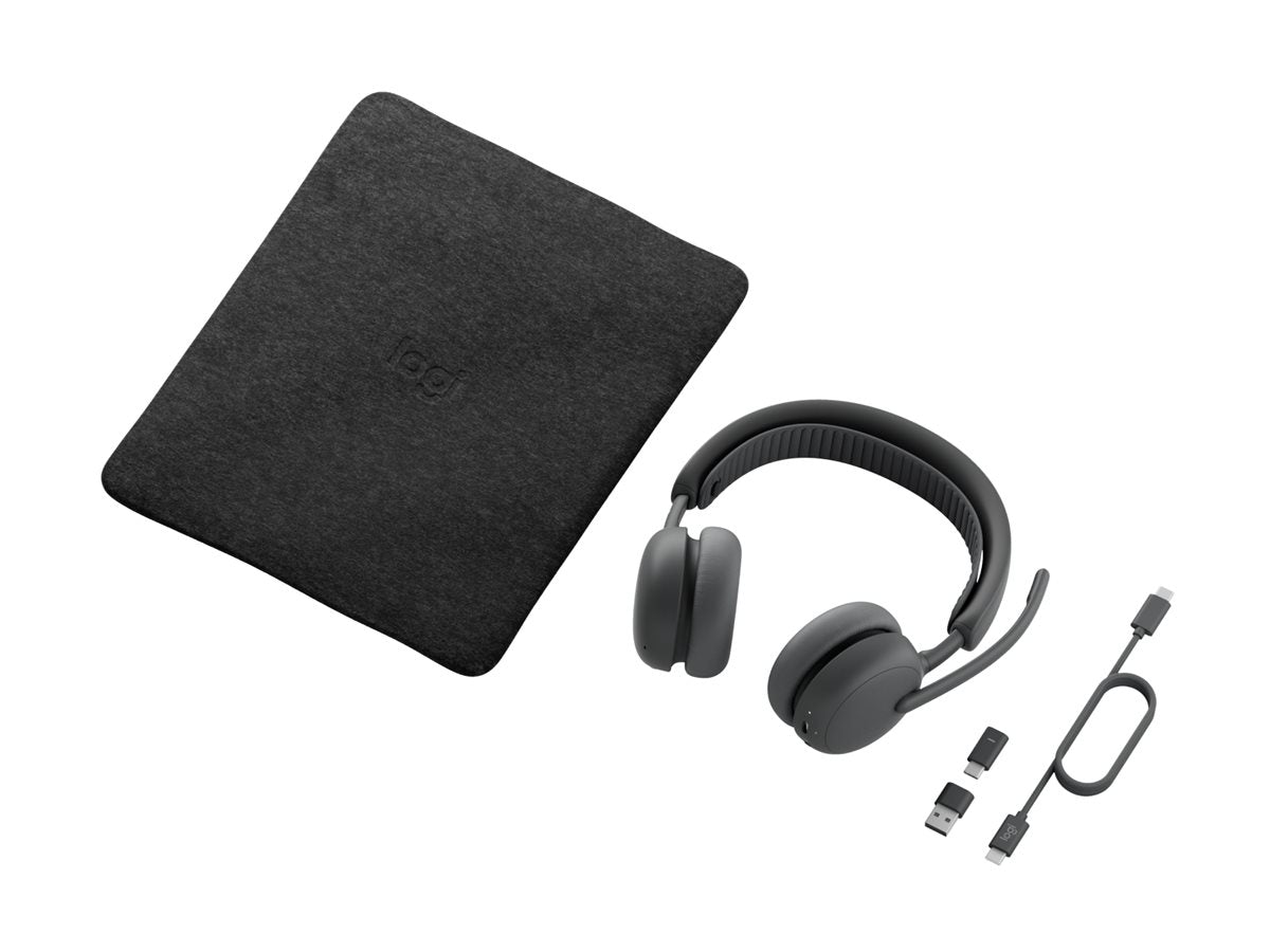 LOGITECH Zone Wireless 2 ES for B - Graphite Headset seitliche Ansicht