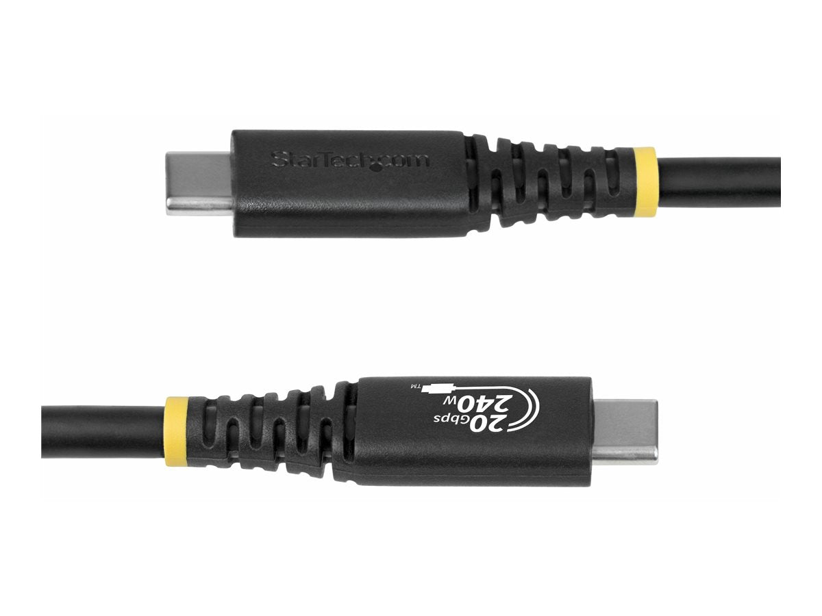 STARTECH.COM 2m USB4 Kabel 20Gbps USB-IF-zertifiziertes USB-C Kabel 240W PD EPR 4K 120Hz DP 2.1 TPE-Mantel Schwarz