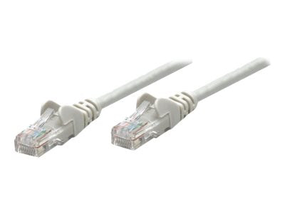 INTELLINET Netzwerkkabel Cat6A S/FTP CU LS0H 20m Grau RJ-45 Stecker Detailansicht