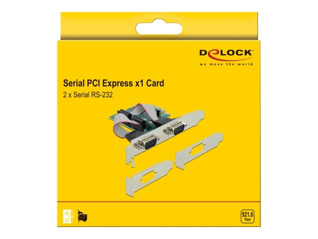 DELOCK PCI Express Karte zu 2xSeriell RS-232