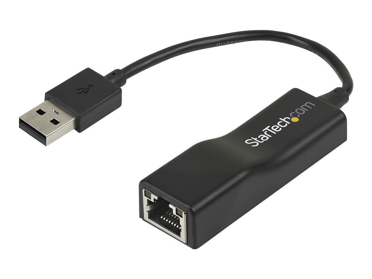 STARTECH.COM USB 2.0 to 10/100 Mbps Ethernet Network Adapter Dongle Anschlussansicht