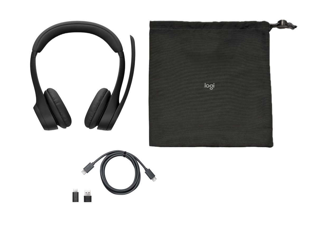 LOGITECH Headset - Zone 305 - Midnight Black - 2.4GHZ/BT - PLUGC - EMEA28-935 - BUNDLE UC