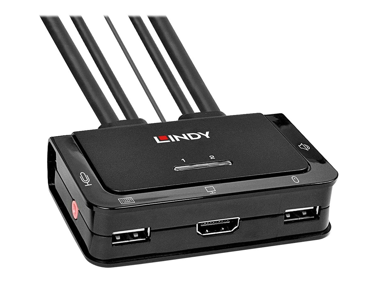 LINDY 2 Port HDMI 2.0 KVM Switch Verpackung